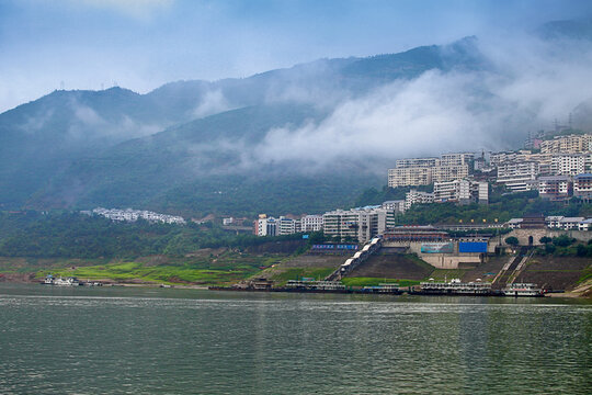 长江三峡白帝城