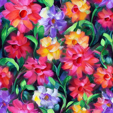 油畫花卉