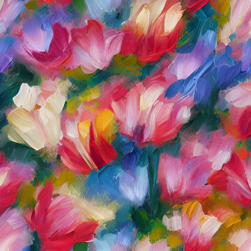 油畫花卉