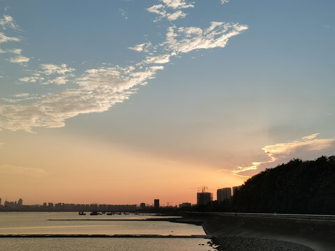 钱塘江夕阳