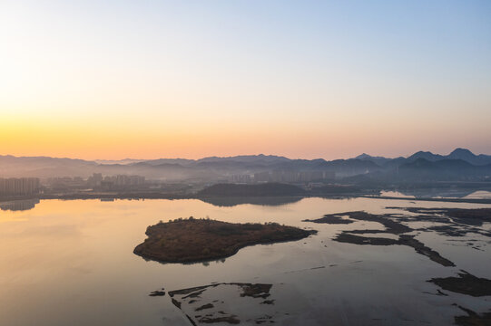 杭州余杭南湖板块航拍