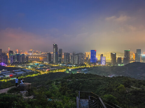 横琴澳门夜景