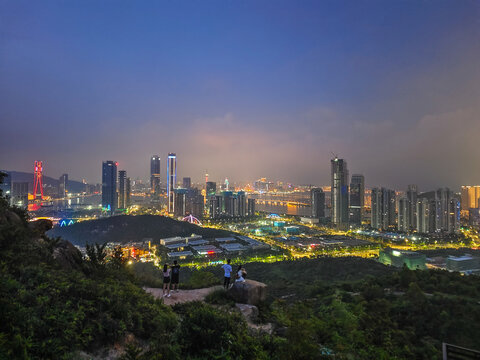 横琴澳门全景