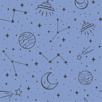 衛(wèi)星星空宇宙背景圖案