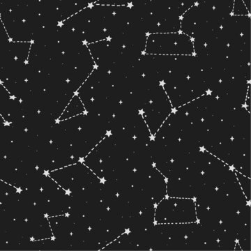 星座星辰宇宙背景圖案