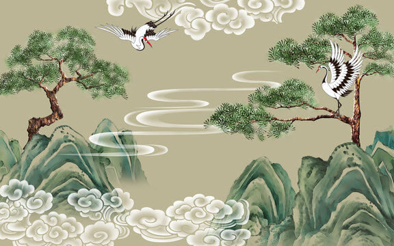 國(guó)潮山水