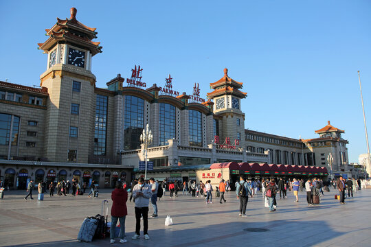 北京火车站和站前广场