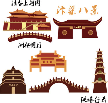 古代建筑插圖