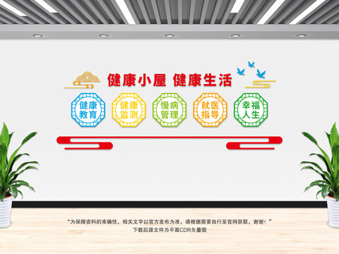 健康小屋文化墻