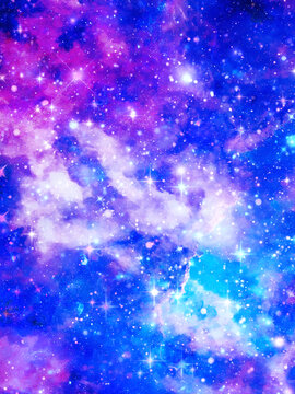 藍(lán)色絢麗星空
