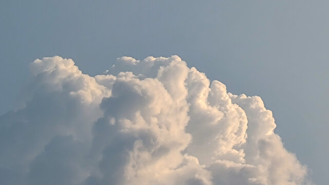 雨后的白云