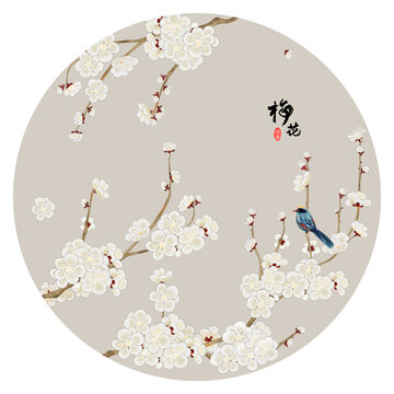 梅花花鳥圖