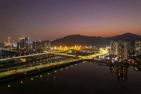 珠海城市风格夜景