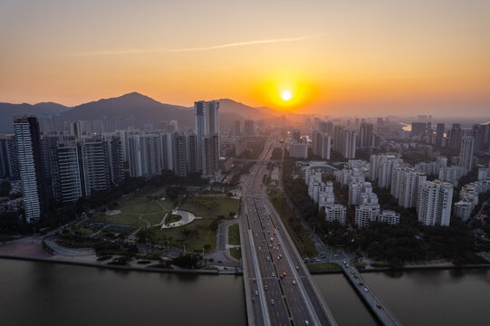 珠海城市风格夜景