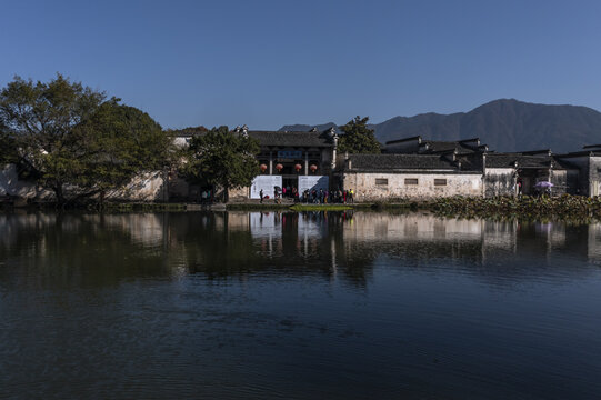 宏村南湖风景图片