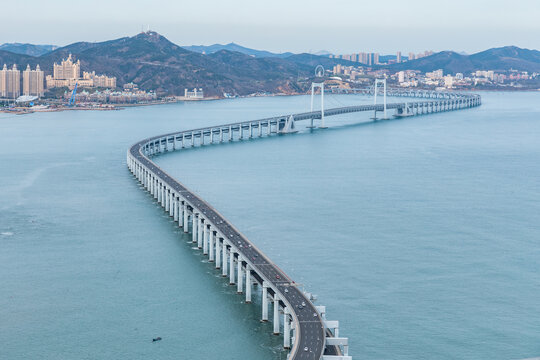 大连城市风光星海湾跨海大桥