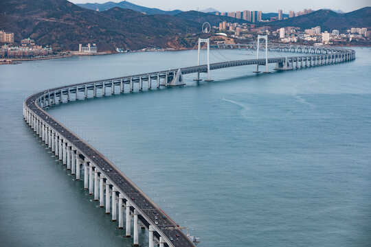 大连城市风光星海湾跨海大桥