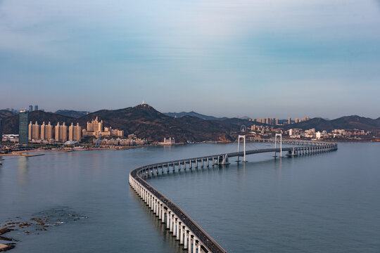 大连城市风光星海湾跨海大桥