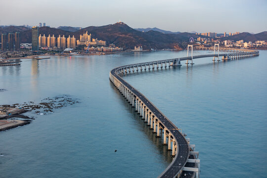 大连城市风光星海湾跨海大桥