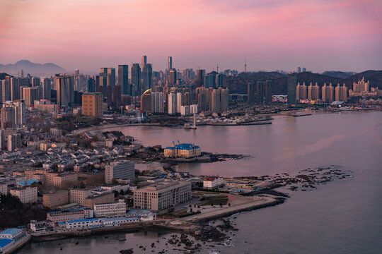 大连城市旅游风光星海湾广场