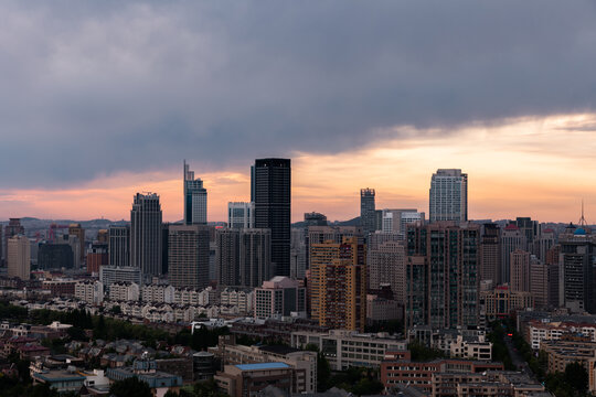 大连城市风光地标建筑旅游