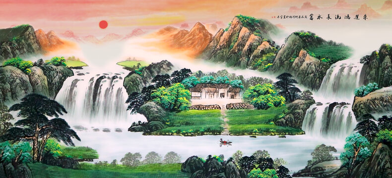 聚寶盆風(fēng)水畫