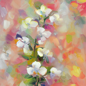 油畫(huà)花卉
