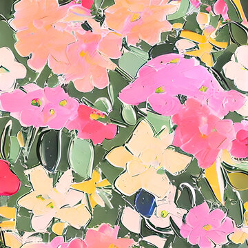 油畫花卉