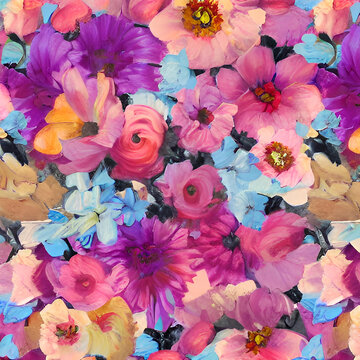 油畫花卉
