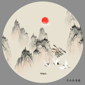 禪意山水畫