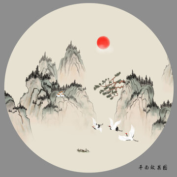 新中式古典山水畫(huà)