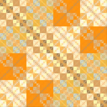 橙色几何图案