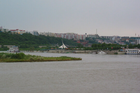 绵阳老照片三江半岛远景