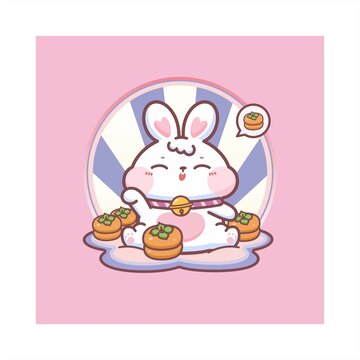 可愛小兔子插畫