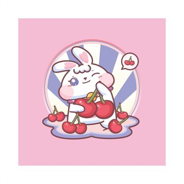 可愛(ài)卡通兔子