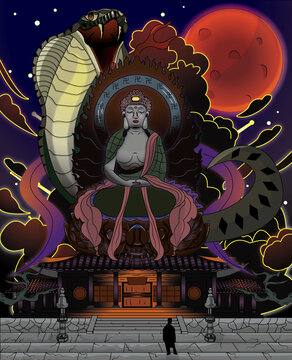 佛祖与巨蛇