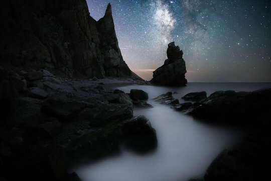 大連旅順將風(fēng)光星空銀河