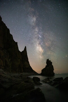 大連旅順將風(fēng)光星空銀河