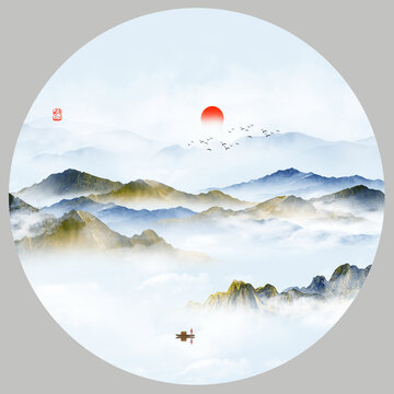 新中式水墨畫