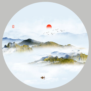 新中式水墨畫