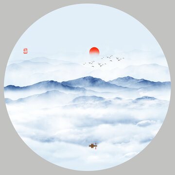 水墨山水圖片