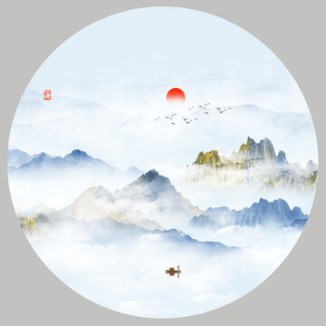 山水圖