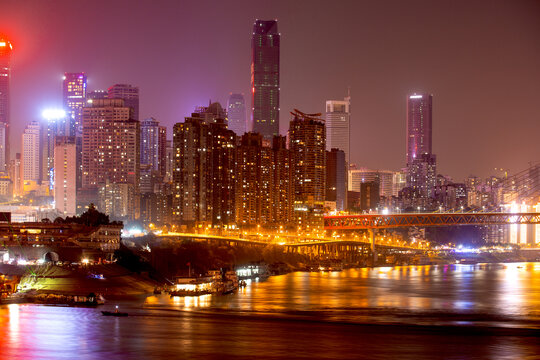 重庆北滨路夜景