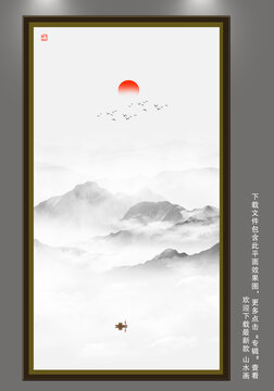 隔斷水墨畫