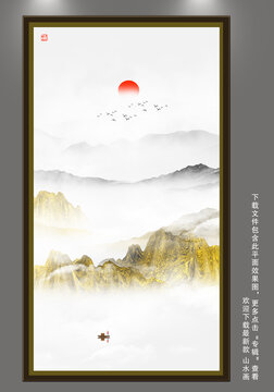 酒店玄關(guān)山水