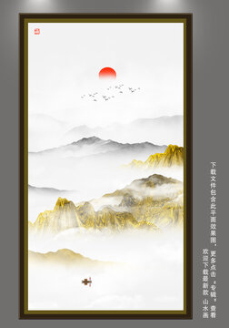酒店玄關(guān)山水