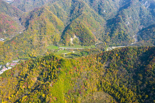 秦岭秋色