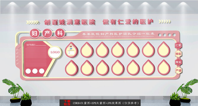 醫(yī)院婦產(chǎn)科專家簡(jiǎn)介文化墻
