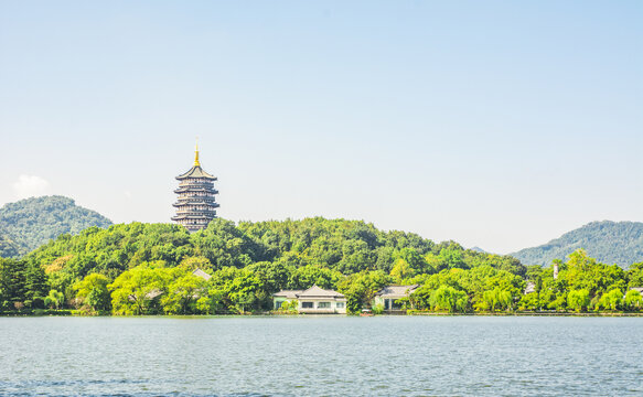 杭州西湖雷峰塔