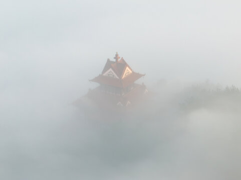 武汉东湖磨山风景区初冬风光